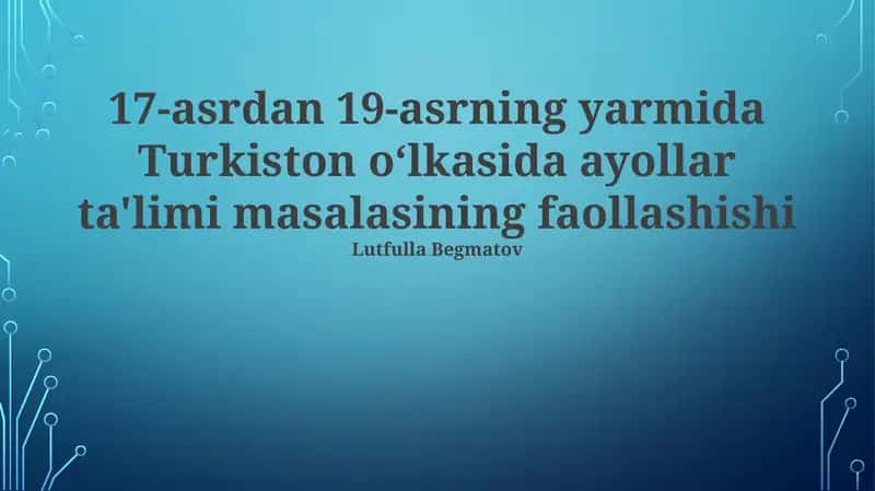 Ayollar ta'limi 1
