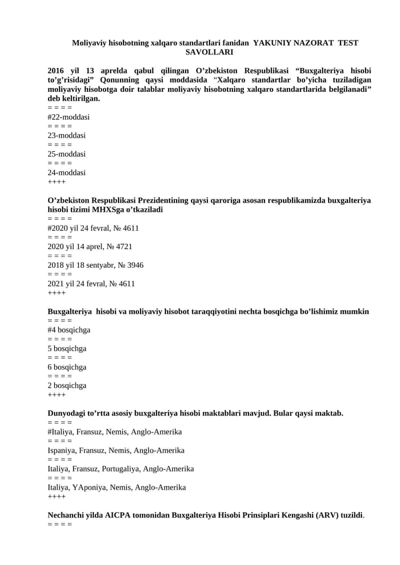 Buxgalteriya Hisobi Prinsiplari Kengashi (ARV) 1