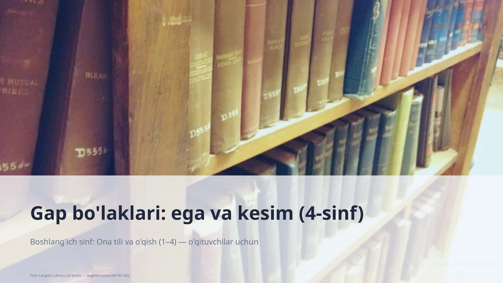 Dars rejasi 1