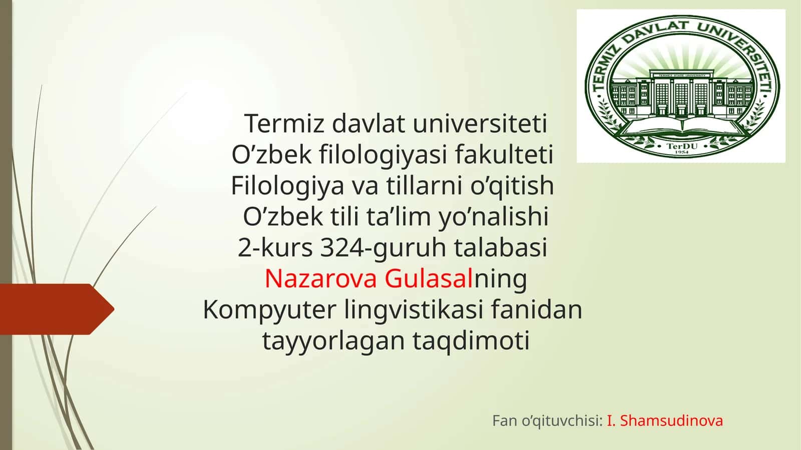Kompyuter lingvistikasida avtomatik tarjima yo’nalishi va tarjimon dasturlar 1
