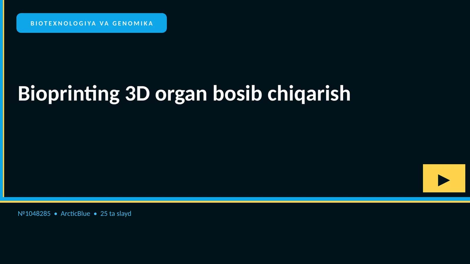 BIOTEXNOLOGIYA VA GENOMIKA 1