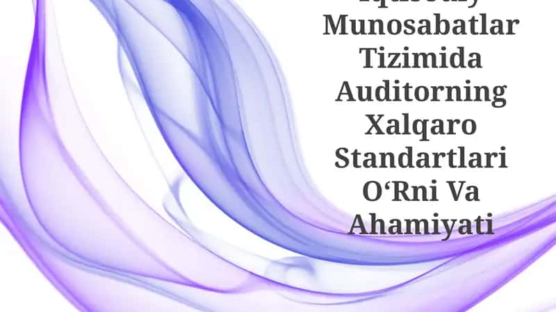 Auditorning Xalqaro Standartlari 1