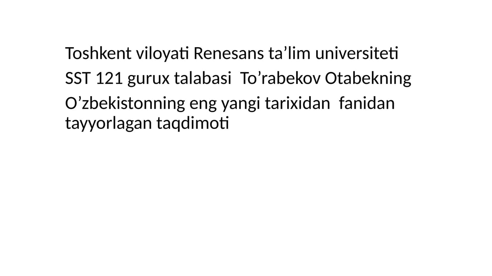 O‘zbekiston Respublikasi Konstitutsiyasining yaratilishi tarixi 1