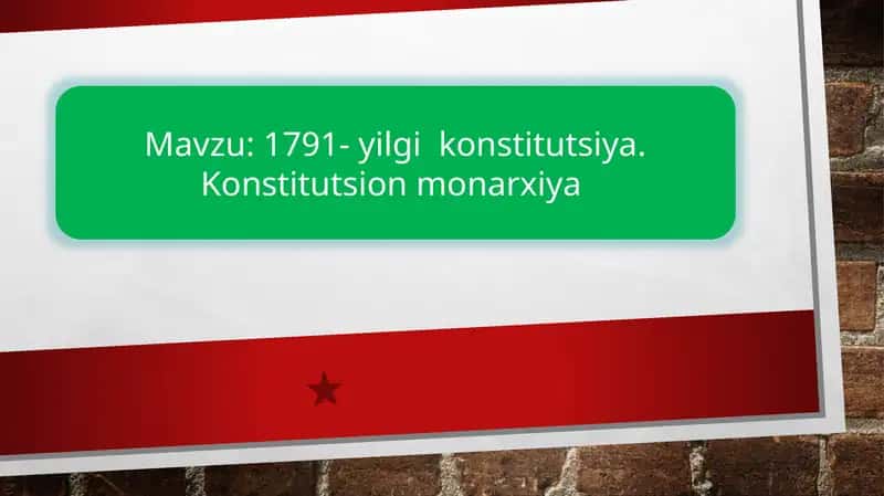 1791-yilgi Konstitutsiya 1