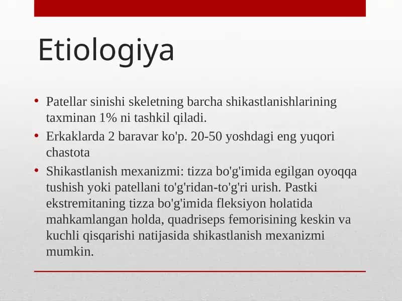 Patellar sinishi 1