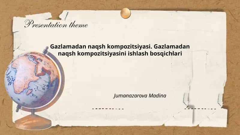 Gazlamadan naqsh kompozitsiyasi 1
