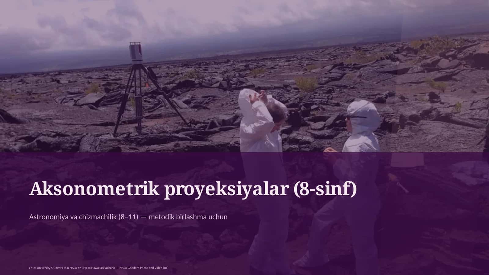 Aksonometrik proyeksiyalar (8-sinf) 1