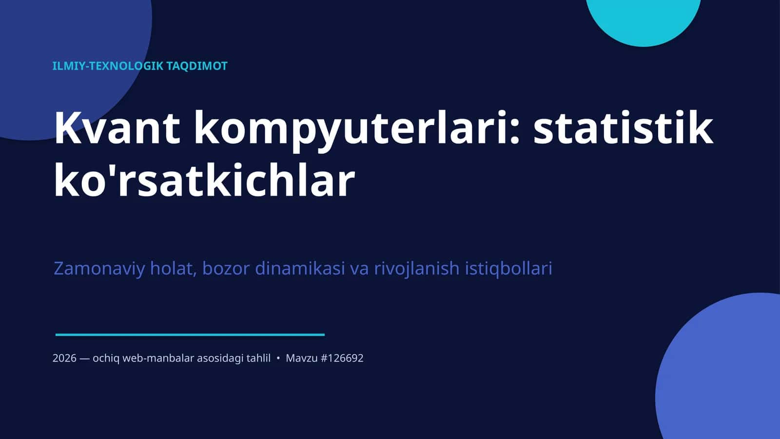 ILMIY-TEXNOLOGIK TAQDIMOT 1