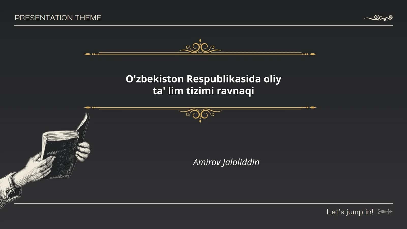 Oliy ta'lim tizimi ravnaqi 1