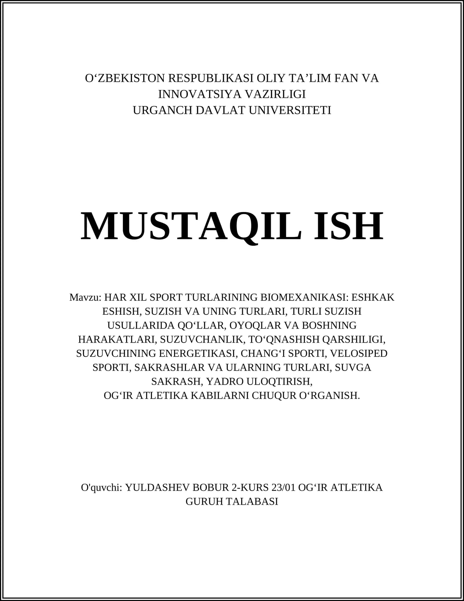 HAR XIL SPORT TURLARINING BIOMEXANIKASI 1
