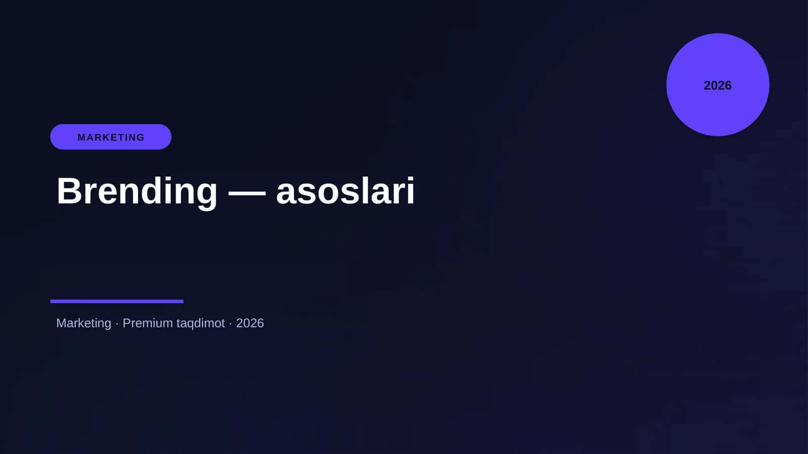 Brending — asoslari 1