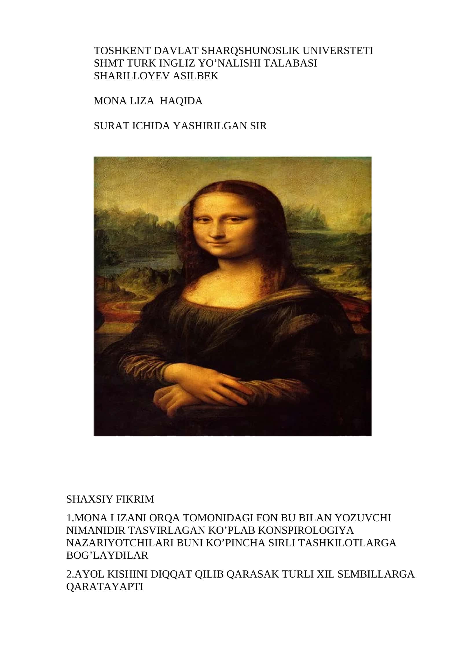 MONA LIZA HAQIDA 1