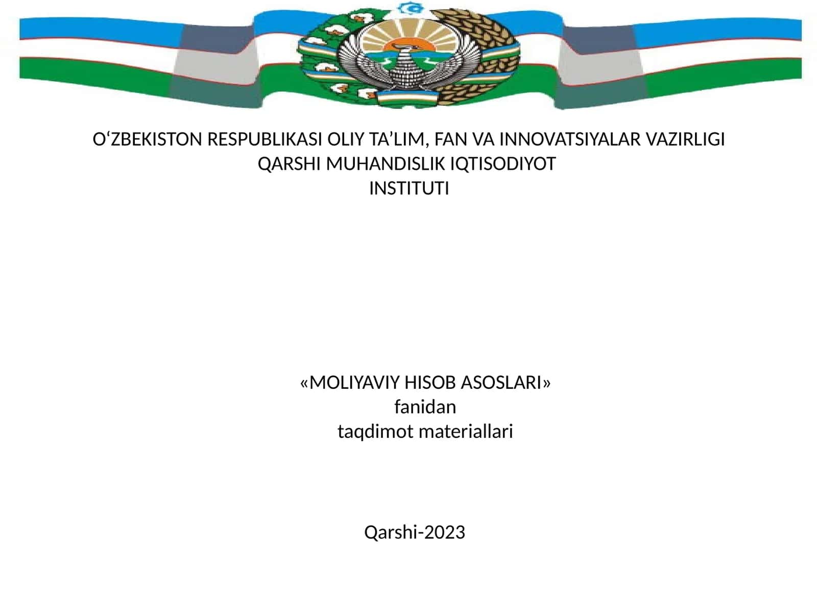 NOMODDIY AKTIVLAR HISOBI 1
