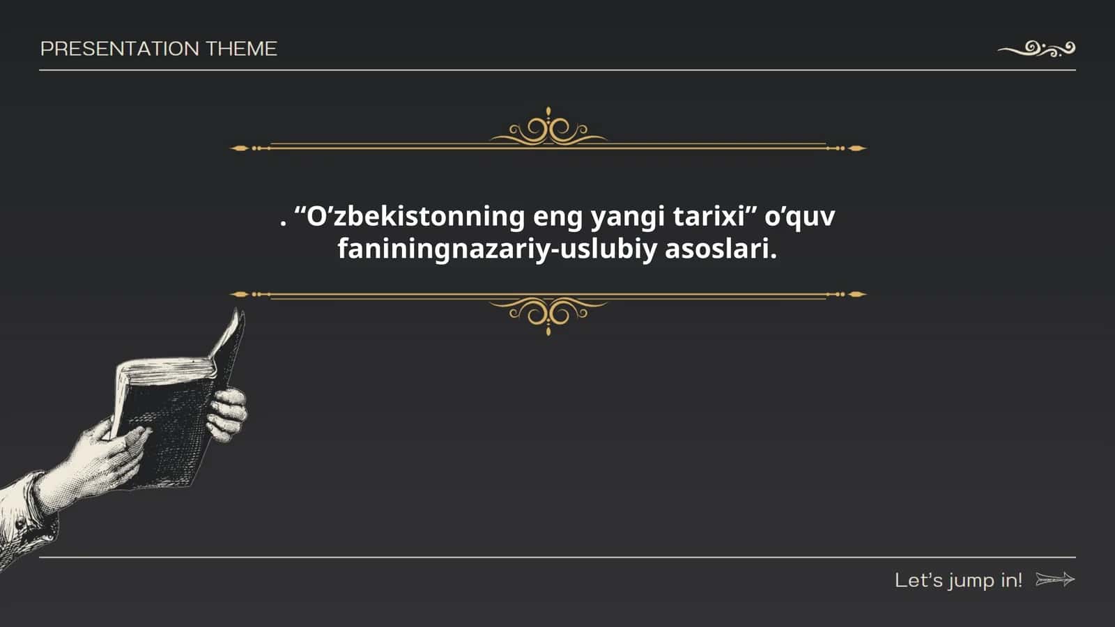 O'zbekistonning eng yangi tarixi tushunchasi 1