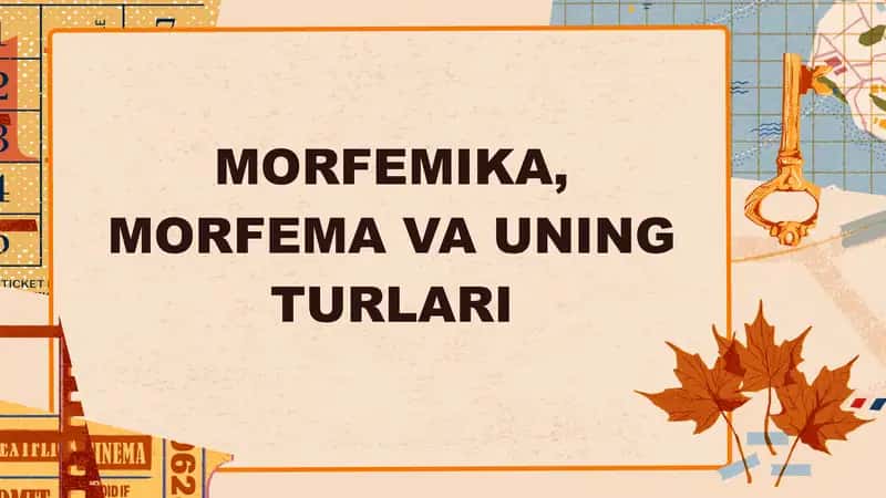 Morfemika va morfema 1