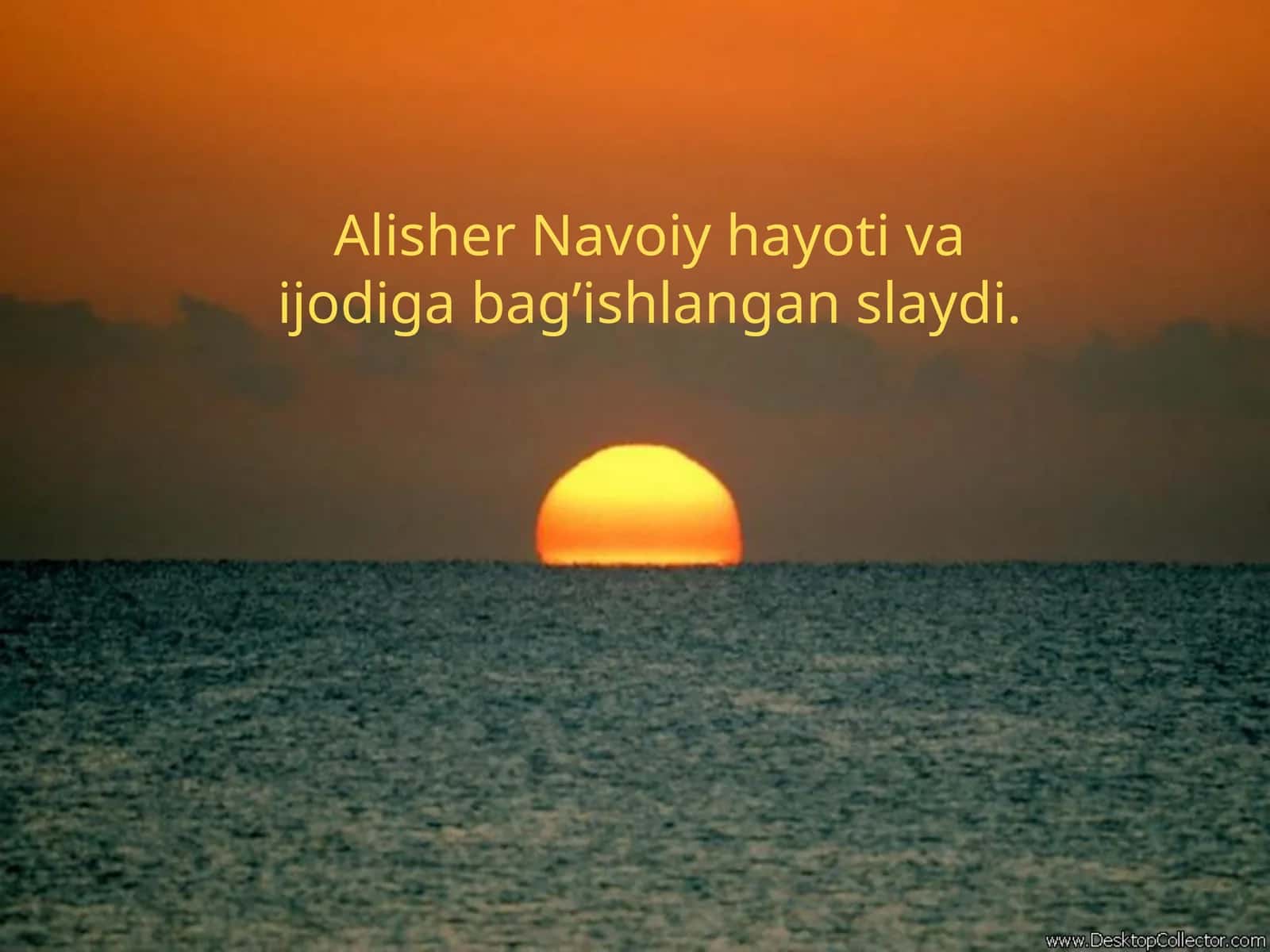 Alisher Navoiy hayoti va ijodi 1
