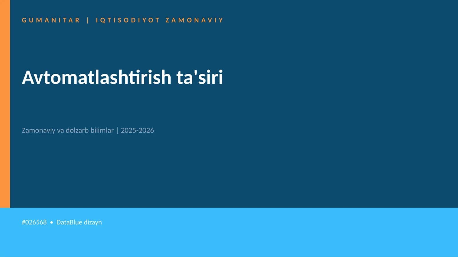 Avtomatlashtirish ta'siri 1