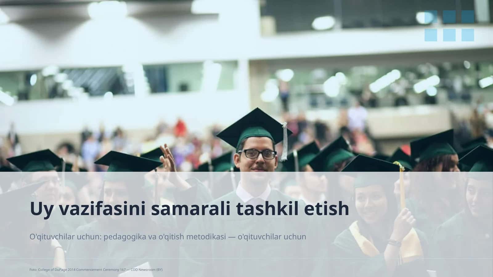 Uy vazifasini samarali tashkil etish 1