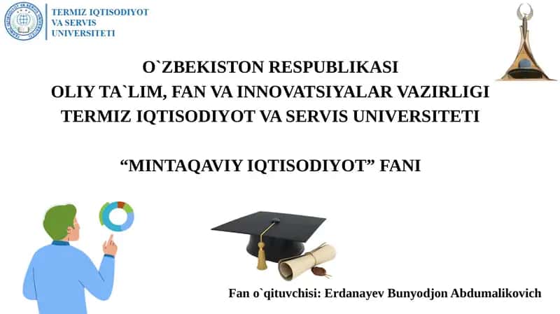 Mintaqalartabiiy-resurs salohiyati va ularning hududiy taraqqiyotda tutgan o‘rni 1