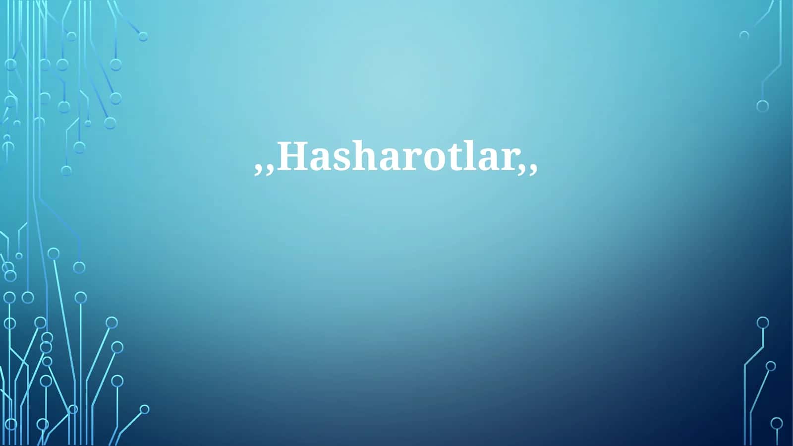 Hasharotlarning ekologiyasi 1