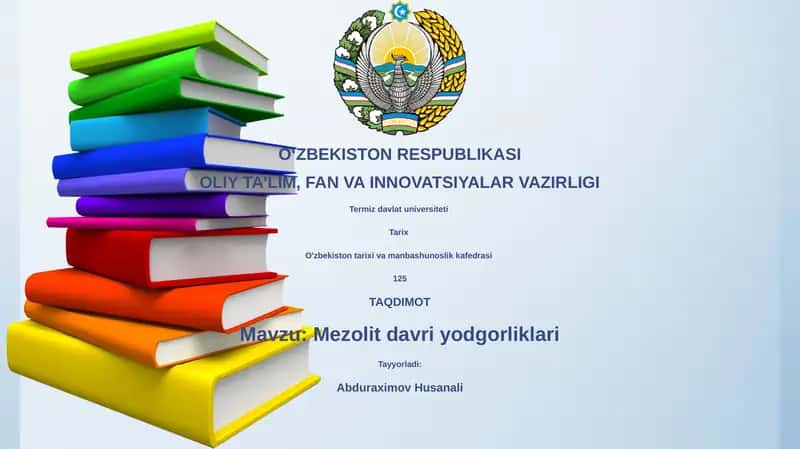 Mezolit davri yodgorliklari 1