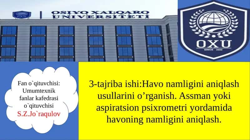 Havonamligini aniqlash usullari 1