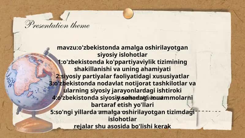 Siyosiy Islohotlar 1
