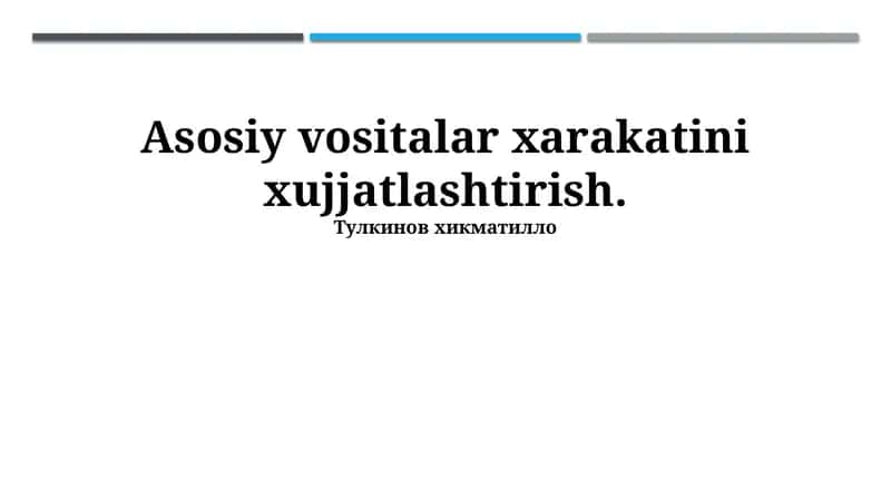 Qabul Qilish va Topshirish Aktlari 1