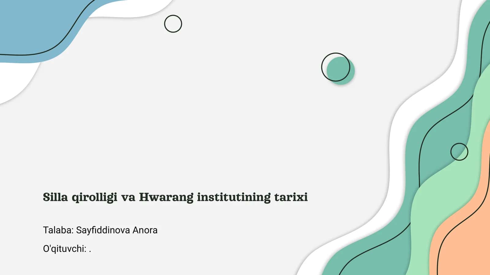 Silla qirolligi va Hwarang institutining tarixi 1