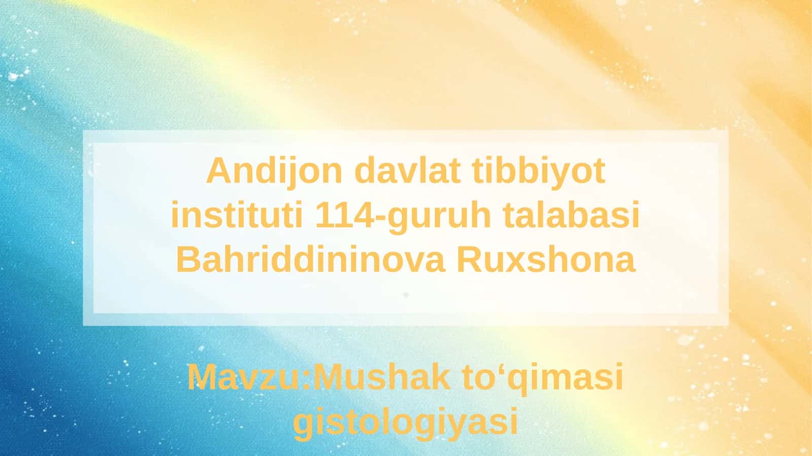 Mushak to'qimasi gistologiyasi 1