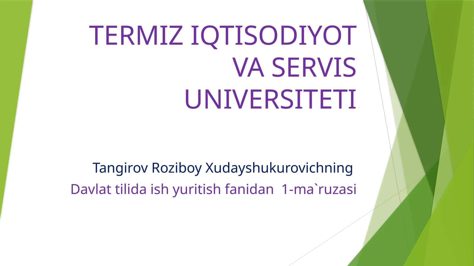 Davlattilidaishyuritishfanidan1-ma`ruzasi 1