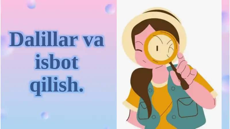 Dalillar va isbot qilish 1