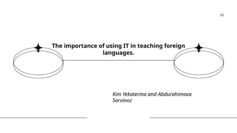The importance of using IT in teaching foreign languages 1