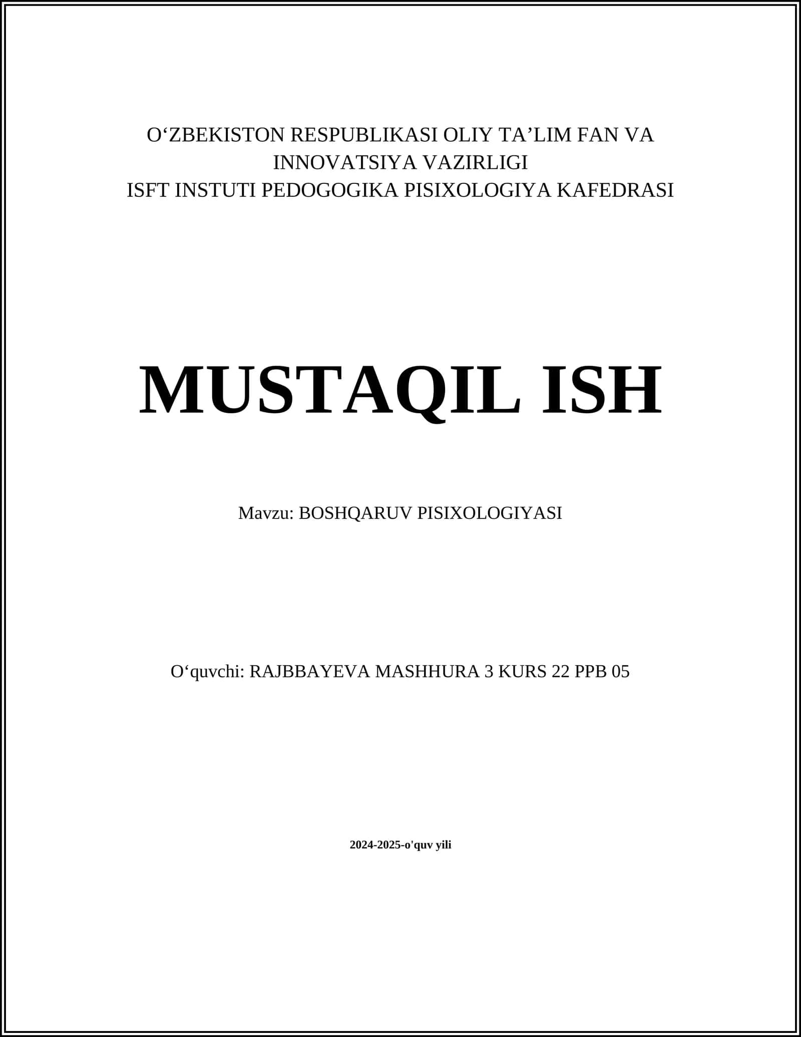 Rahbarlik Psixologiyasi 1