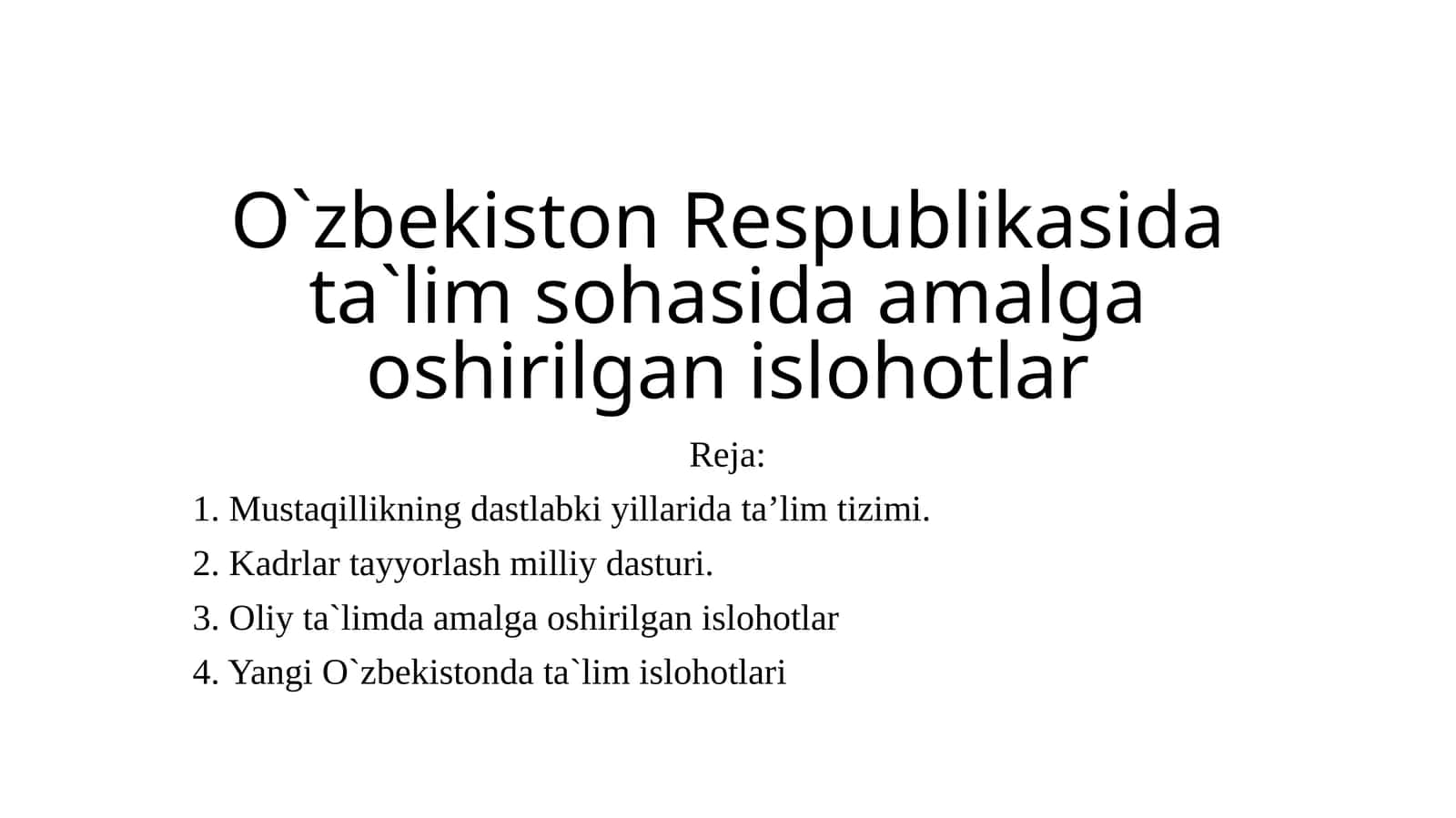 Kadrlar Tayyorlash Milliy Dasturi 1