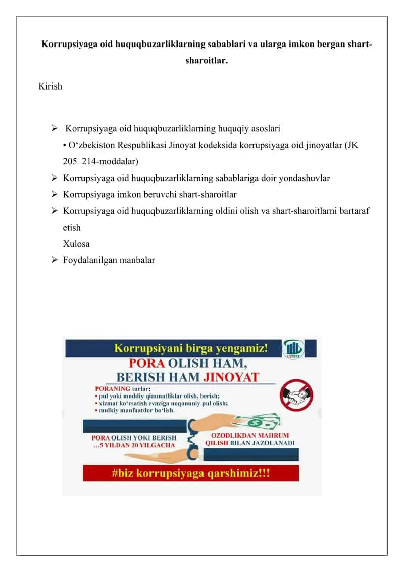 Korrupsiyaga oid huquqbuzarliklar 1