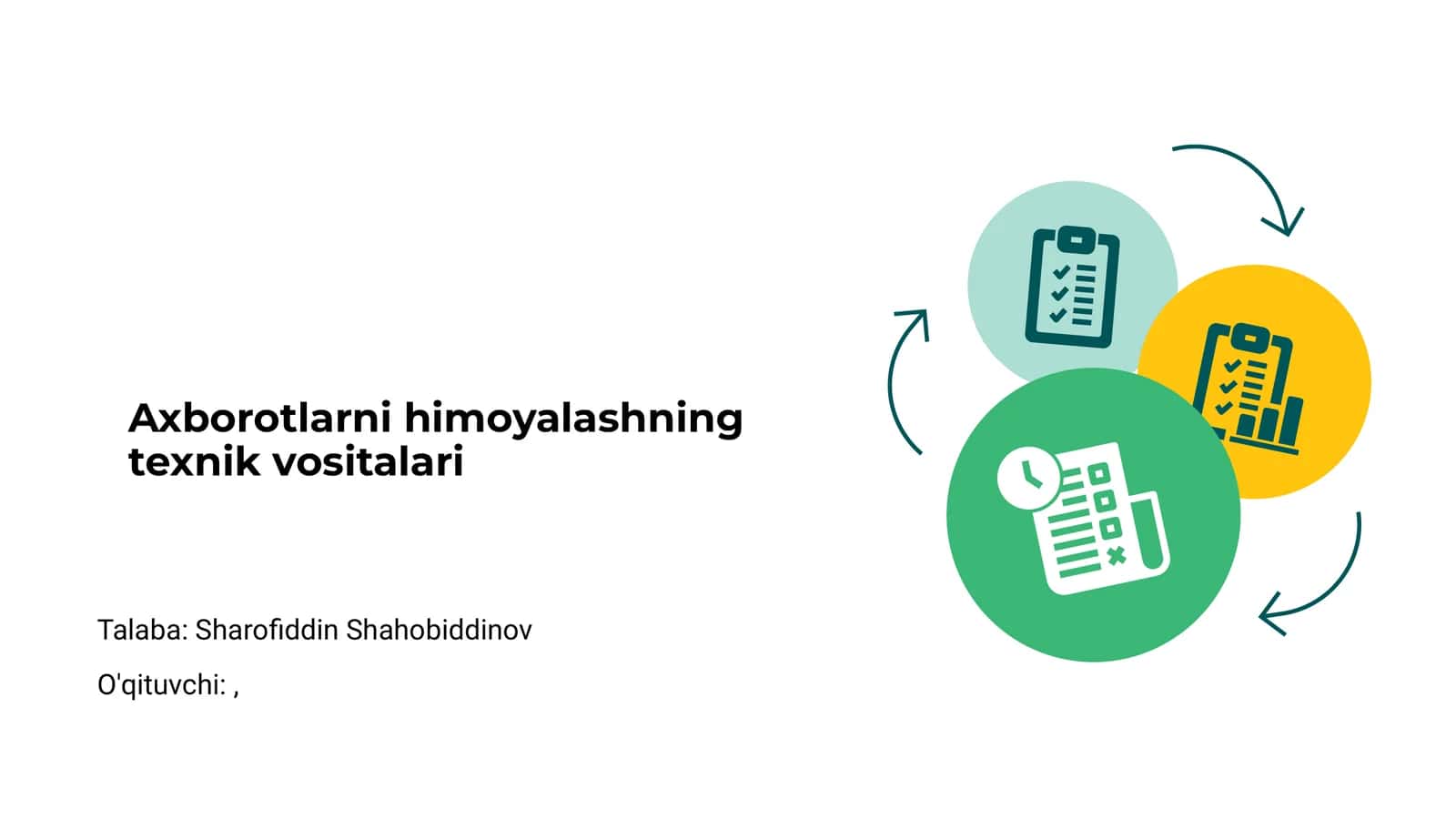 Axborotlarni himoyalashning texnik vositalari 1