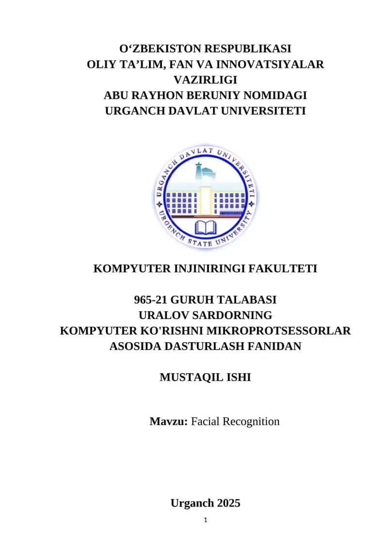Facial Recognition 1