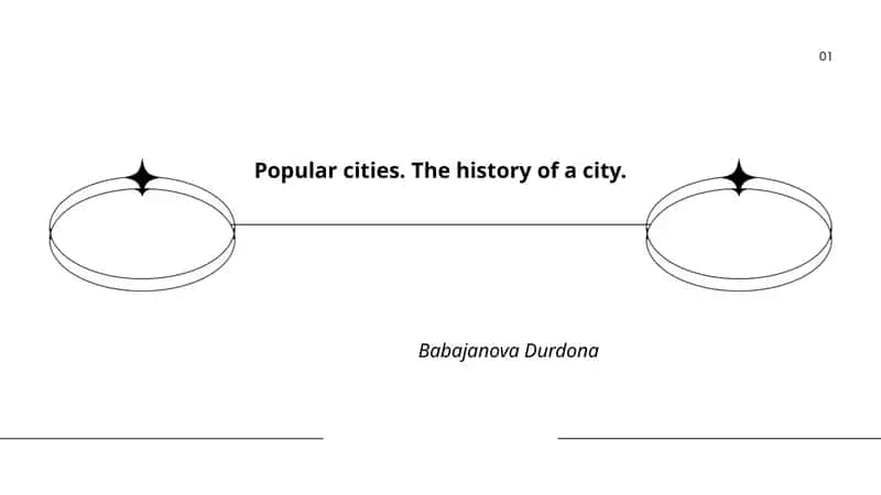 Popular cities. The history of a city 1