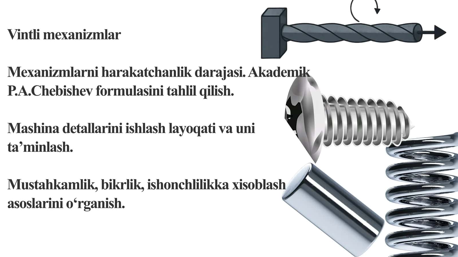 Vintli mexanizmlar 1