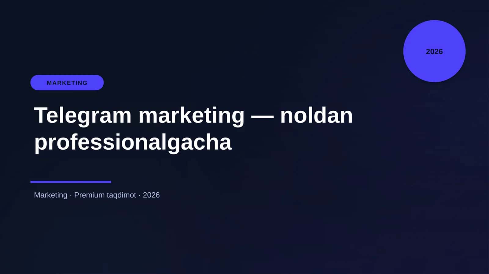 Telegram marketing — noldan professionalgacha 1