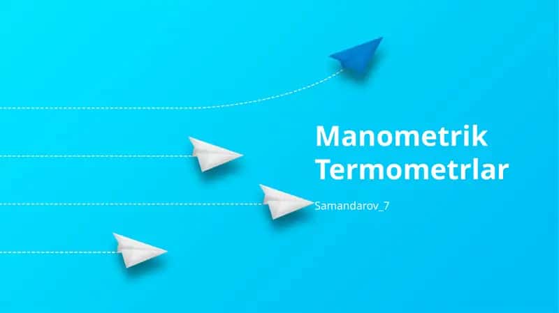 Manometrik Termometrlar 1