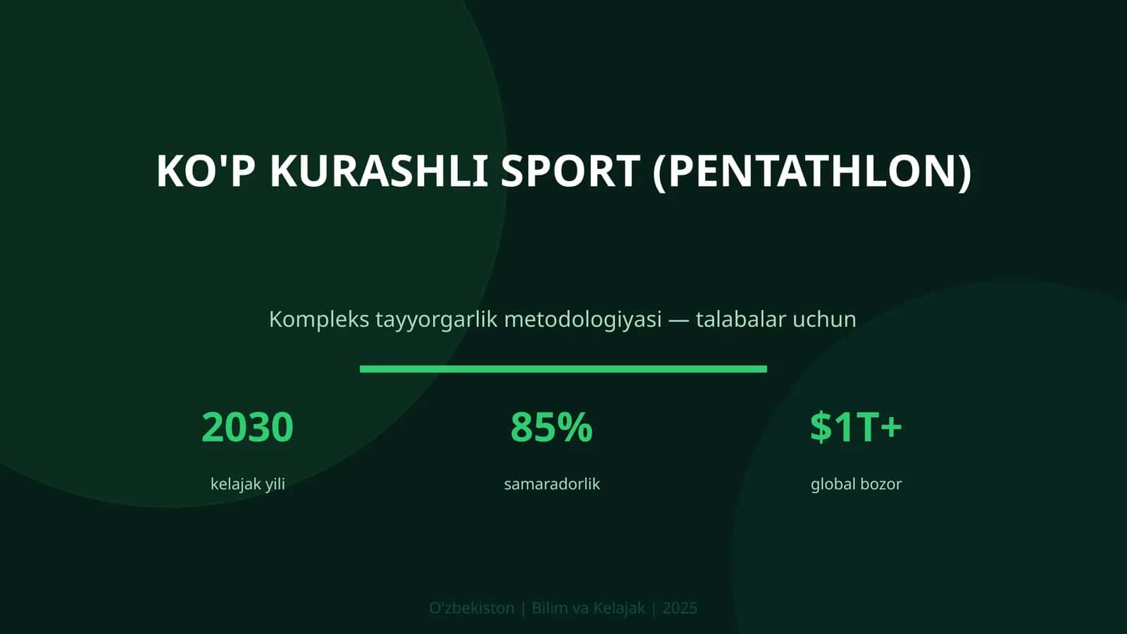 Ko'p kurashli sport (pentathlon) 1