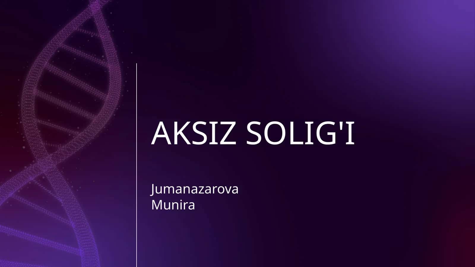 AKSZ SOLIG'I 1