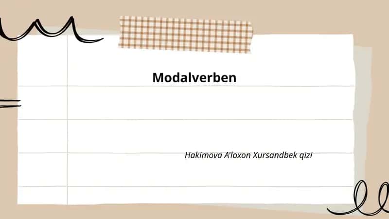 Modalverben 1