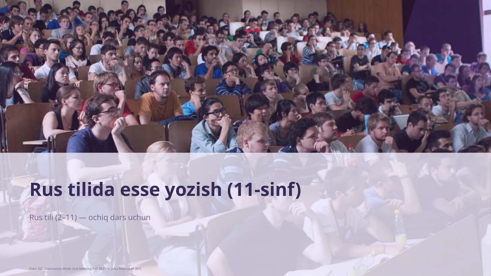 Rus tilida esse yozish (11-sinf) 1