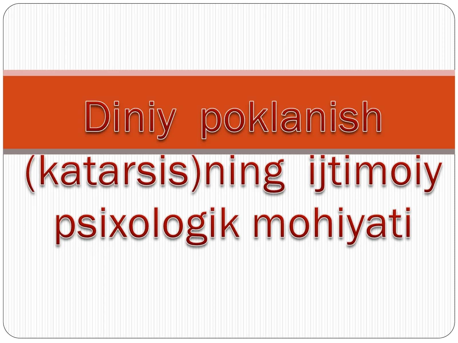 SHaxsning shakllanishi 1