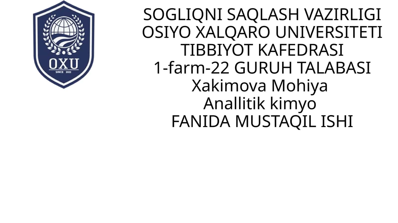 Gravimetrikusuldapreparatetarkibidagitemir (II)miqdorinianiqlash 1
