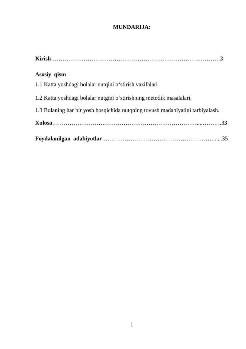 Maktabgacha katta yoshdagi  bolalar bilan muloqot 1