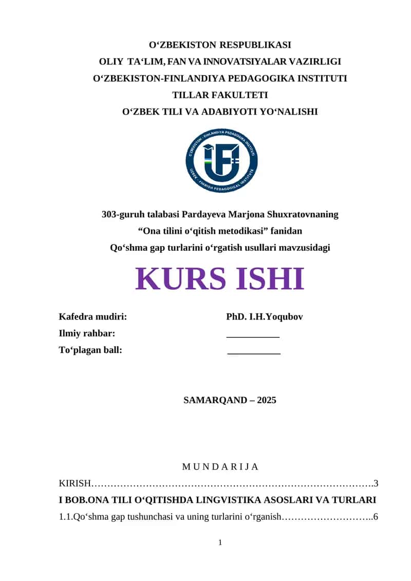Qo‘shma gaplarni o‘qitish usullari 1